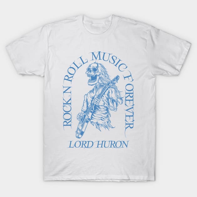 Lord Huron /// Skeleton Guitar Player T-Shirt by Stroke Line